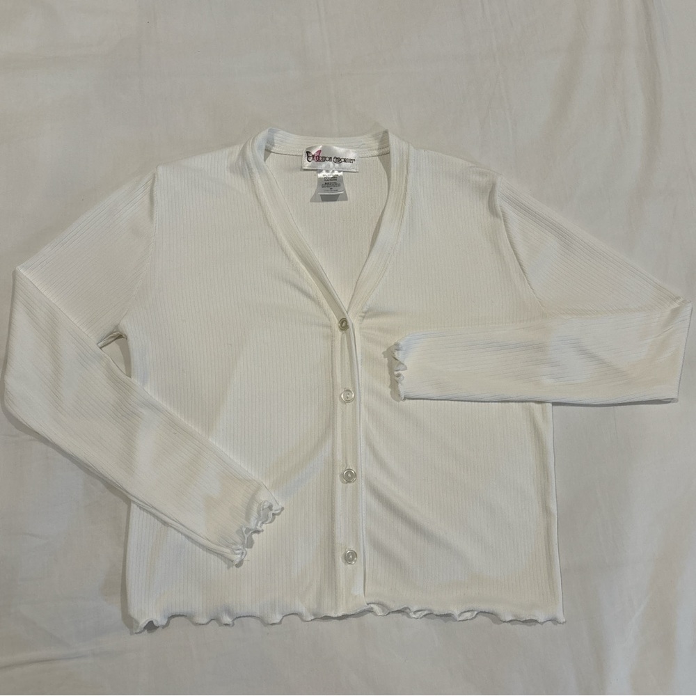 White Thin Cardigan